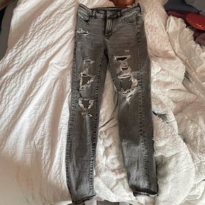 Grey American Egal ripped jeans